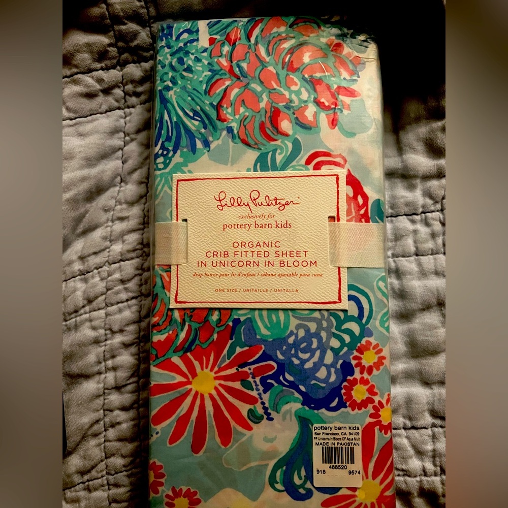 Lilly Pulitizer organic crib sheet